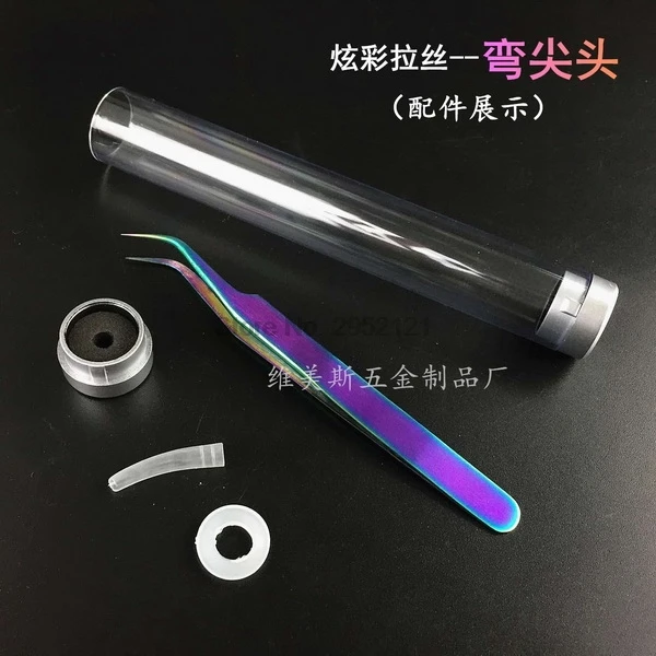 Dhl 100 шт. изогнутые прямые пинцеты радужные ресницы фотодекор инструмент для