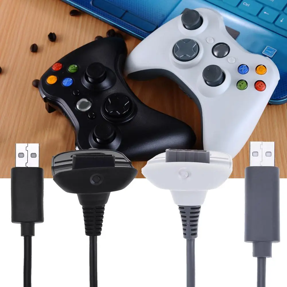 For Xbox 360 USB Charging Cable Wireless Game Controller Play Charger Cord High Quality Accessory | Электроника