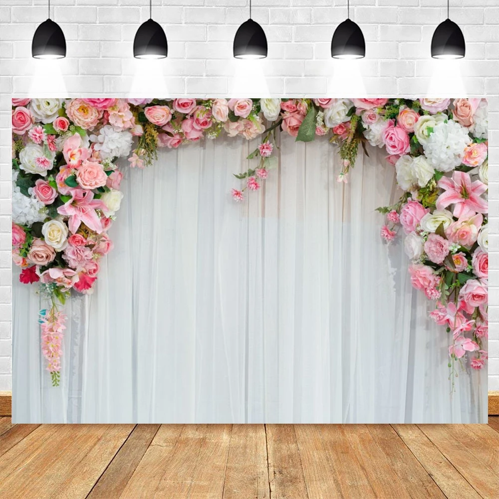

Фон для свадебной фотосъемки Nitree, цветочный венок, цветочный фон для фотосъемки на день рождения, фотостудия, зона для фотосъемки