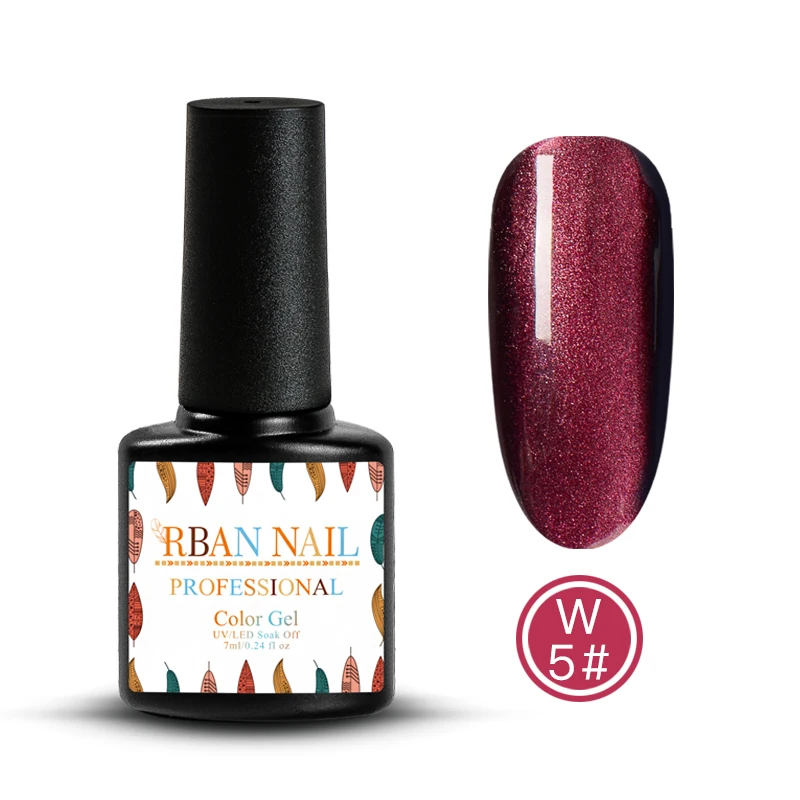 RBAN NAIL УФ Гель-лак для ногтей волшебный Звездный Гель-лак для ногтей с эффектом «кошачий глаз» лак Магнитный голографический УФ замачиваемый стойкий Гель-лак - Цвет: K1239