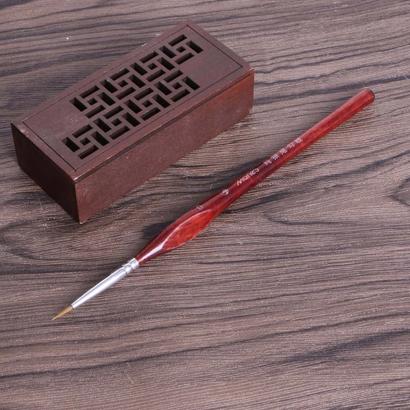 

3Pcs Miniature Paint Brushes Professional Wolf Hair Fine Detailing 0~000 72XF