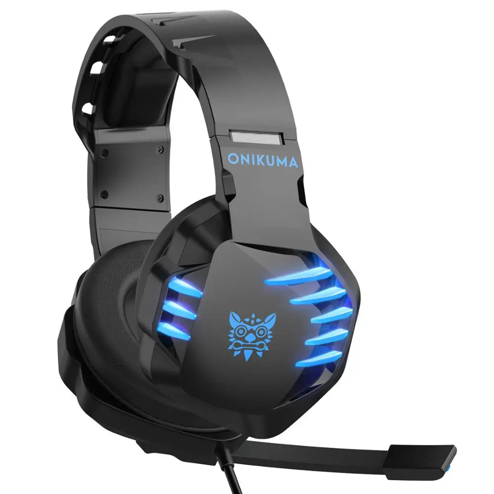 ONIKUMA K17 Gaming Headset casque PC Gamer Stereo Earphones Headphones with Mic Led Light for PS4 For Xbox Gamepad | Электроника