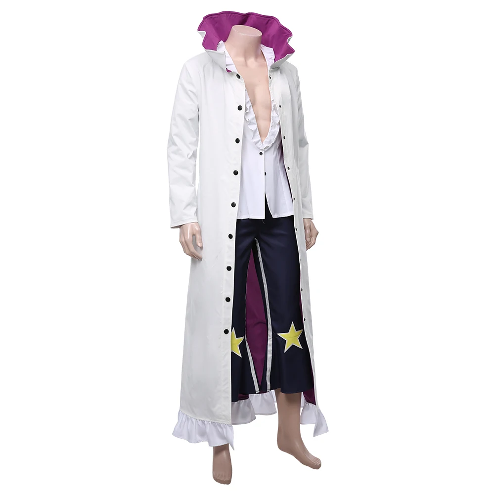 

One Piece Cosplay Pirate Warriors 4 Cavendish Cosplay Costume Outfit Uniform Cloak Full Suit Halloween Carnival Costumes
