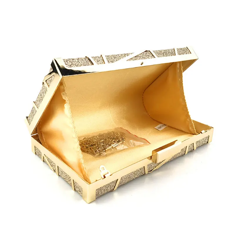 Новая Металлическая сумка для ужина с вырезами ручная Банкетная цепочкой и