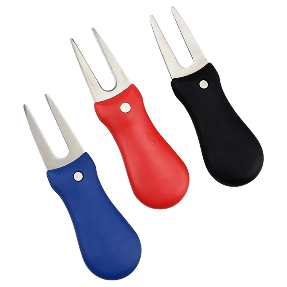

1 Piece Golf Divot Repair Tool Switchblade Pitchfork With Marker Accessories