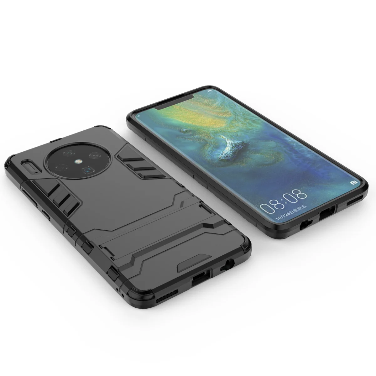 Противоударный чехол для Huawei Mate 30 Lite 20 Pro 20X PC + силиконовый гибридные Чехлы P20 2019 P30