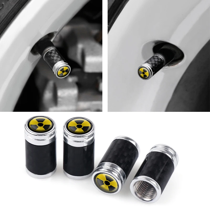 4 шт./компл. стайлинга автомобилей углеродного волокна вентиля покрышек легковых