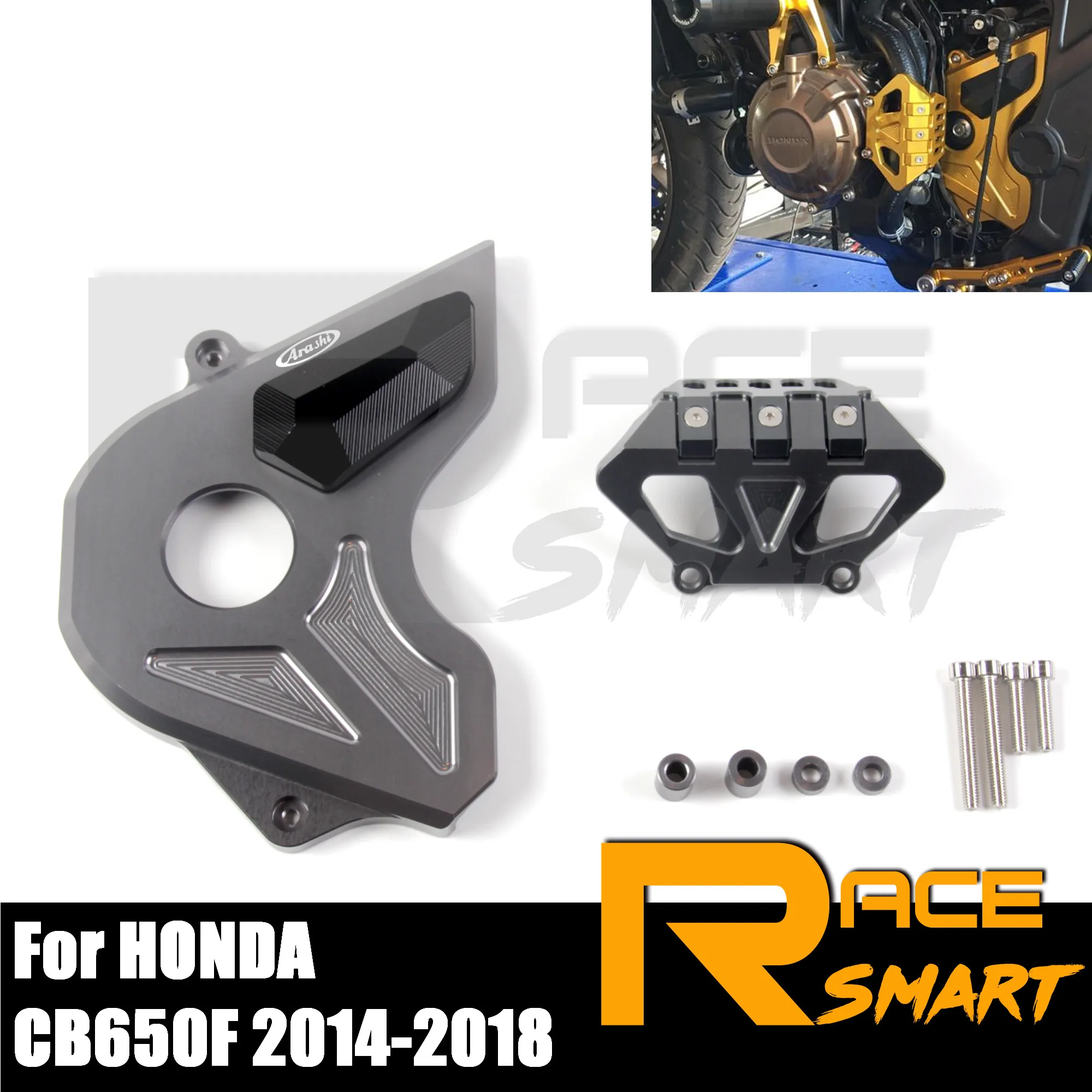 

Для Honda CB650F мотоцикла CNC алюминиевый двигатель передняя Звездочка крышка Декор CB650 F CB 650F 2014 2015 2016 2017 2018