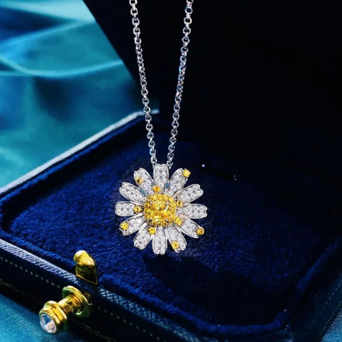 

Designer Fashion 925 Sterling Silver Jewelry 3A Cubic Zirconia Party Necklace