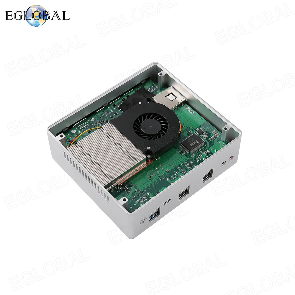 Мини ПК Eglobal 8 го поколения игровой Intel i7 8550U i5 8250U Barebone 2 * DDR4 Windows 10 NUC настольный