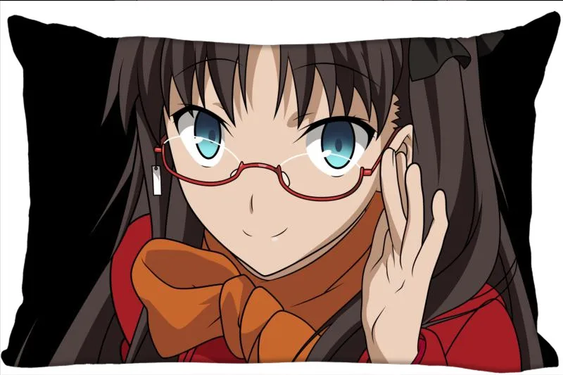 Пользовательская Подушка Чехол Tohsaka Рин прямоугольная искусственная 45x35 см (с