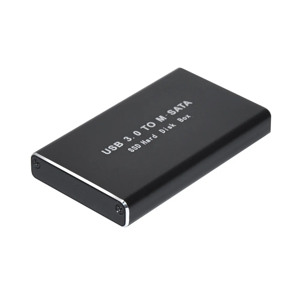 Мини-чехол для жесткого диска SSD USB 3 0-адаптер mSATA корпус внешнего из алюминиевого