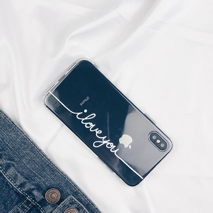 Прозрачный чехол Love для iphone 7 8 6 6S Plus, чехол для Apple iphone XR X XS Max 6 s 5 5S se 5 s 11 Pro Max, чехол - Цвет: 01