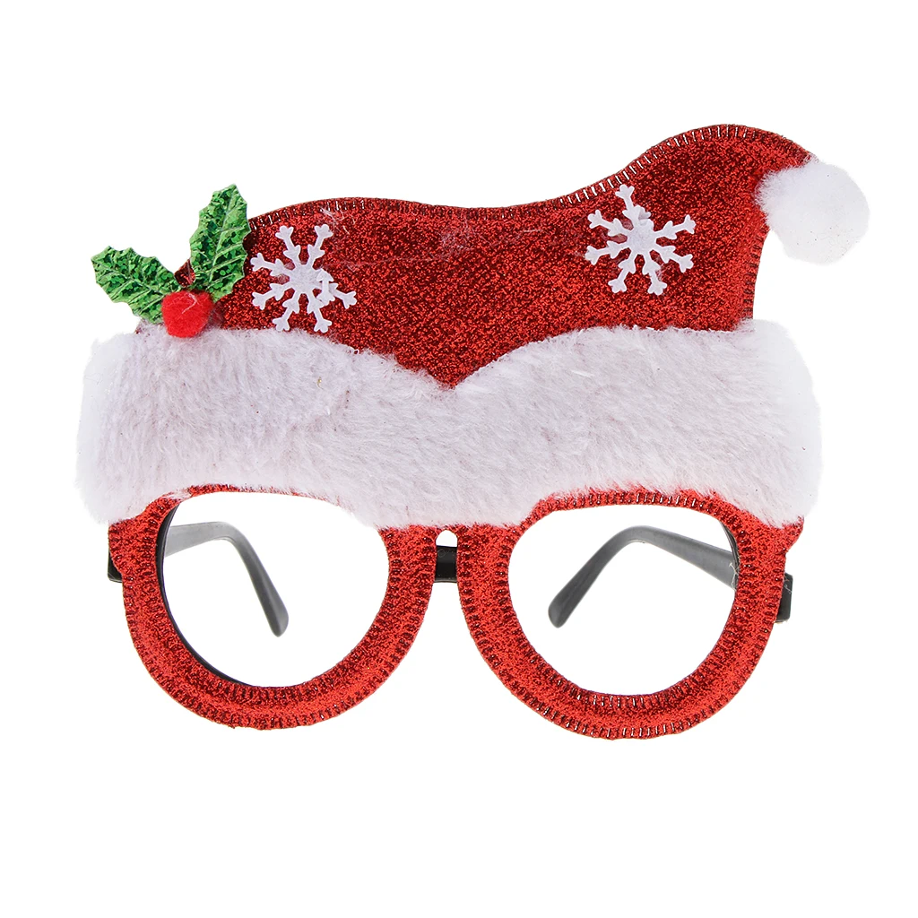 

Novelty Christmas Glasses Santa Hat Frame Novelty Christmas Fancy Dress Party Costume Ornaments Decoration Gifts
