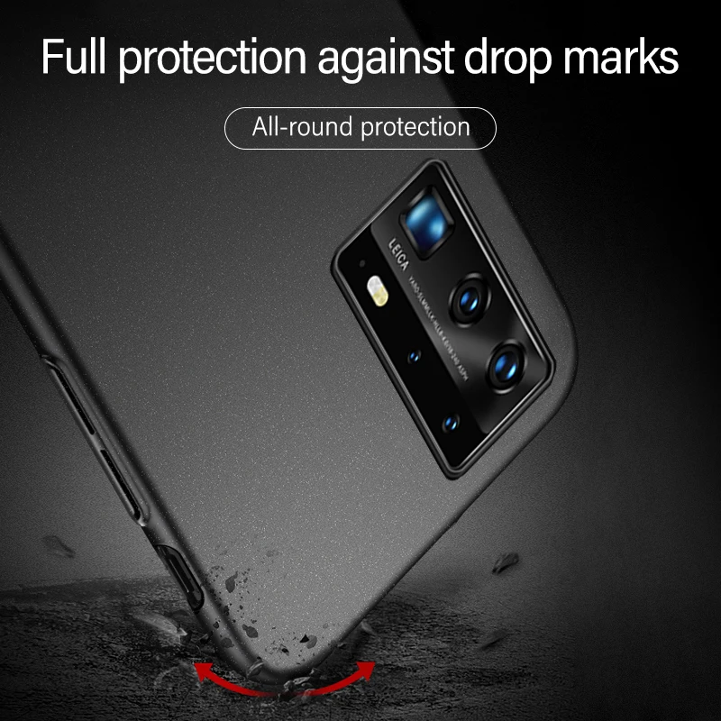 ultra thin magnetic hard matte pc phone case for huawei p40 p30 p20 pro lite mate 40 30 20 honor frosted protection cover coque free global shipping
