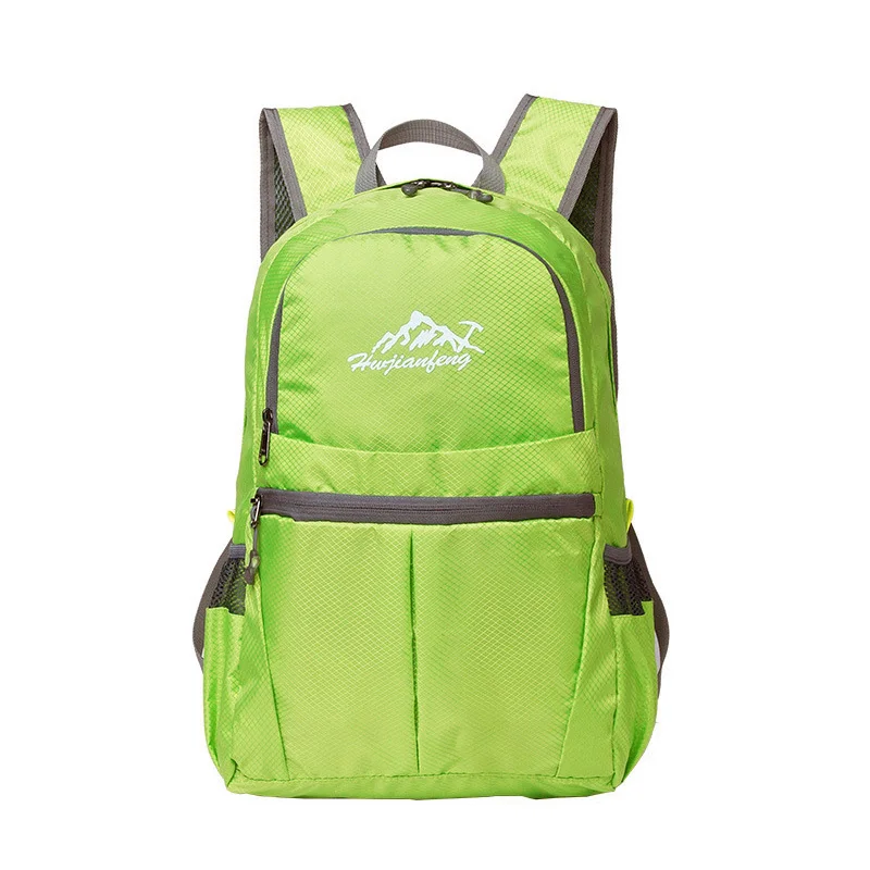 Apple Green Легкий рюкзак для путешествий, складная сумка на плечи, 210D, нейлоновый складной рюкзак для спорта на открытом воздухе, кемпинга, водонепроницаемый - Цвет: Apple Green