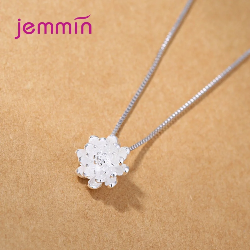 Модный Ювелирный Набор для женщин кулон в виде цветка ожерелье кольцо