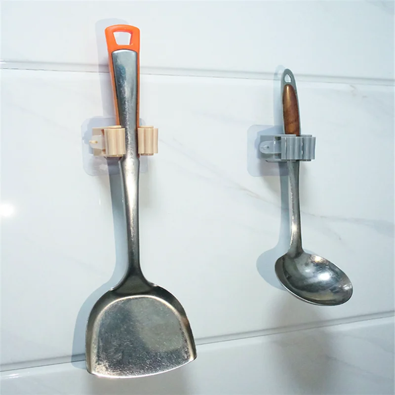 

Wall Mounted Mop Organizer Holder Brush Broom Hanger Home Storage Rack Bathroom Suction Hanging Pipe Hooks Household Tools home