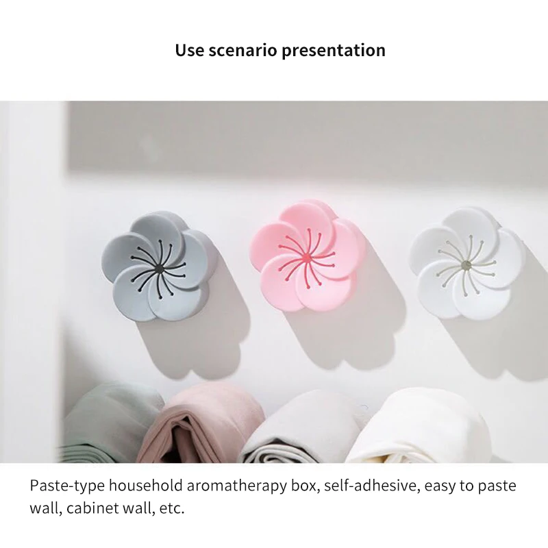 Цветок Форма свежего воздуха крытого вагона Туалет Ладан ящик для хранения