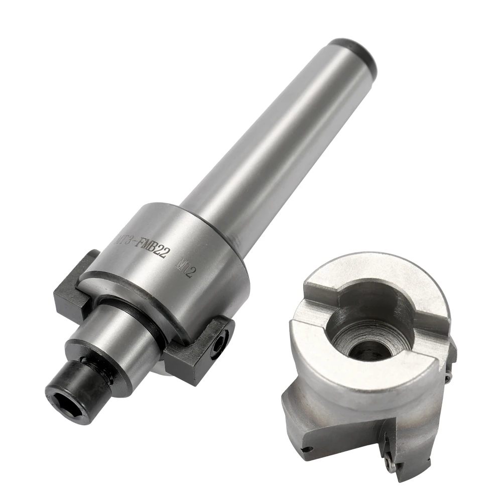 

New Metal Accuracy CNC Machine Tool MT3-FMB22 M12 Holder Face Mill Arbor 10PCS Carbide Insets Turning Tool