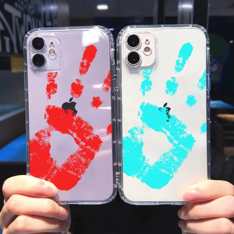 

Thermal Heat Induction Phone Case Transparent soft For iphone 5 6 7 8 11 12 s c se plus mini x xs xr pro max cover shell funda