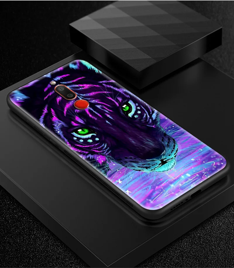 Задняя крышка из закаленного стекла для Meizu 16s 16th Plus 16X M6T M882Q M892Q M5 M6 M8 M9 Note TPU Рамка бампер печать обложек сумка с животными