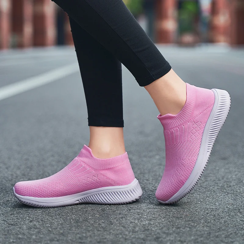 

Slip On Women Running Shoes Breathable Mesh Female Sneakers Lightweight Ladies Sports Athletic Outdoor Walking Jogging Fitness 7