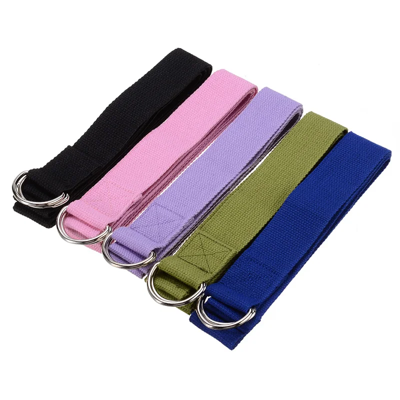 Женский эластичный ремень для йоги разных цветов пояс с D образным кольцом