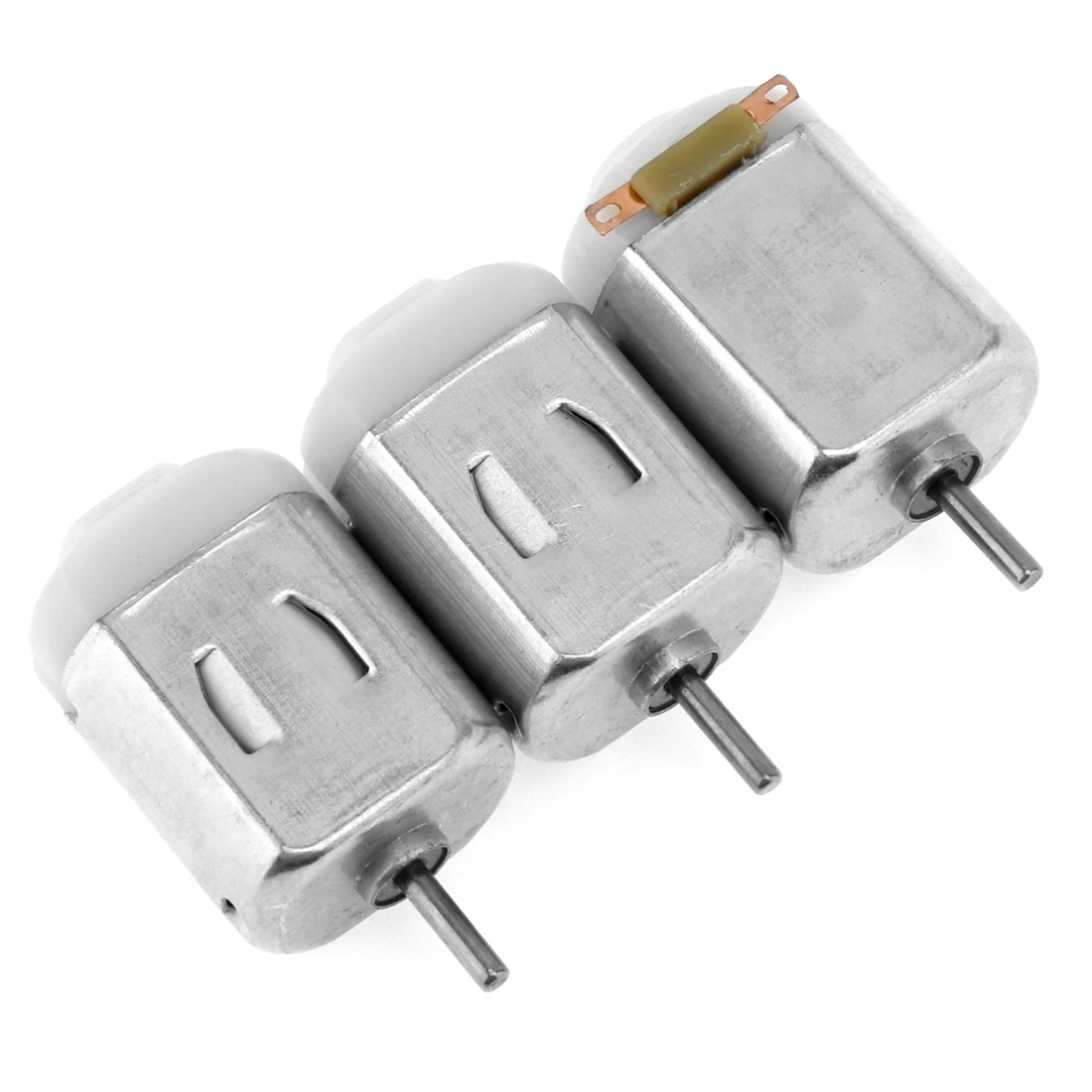 

Portable 3pcs 130 Small DC Motor with 2mm Shaft Diameter and 1 to 6 Volts for Model Toys