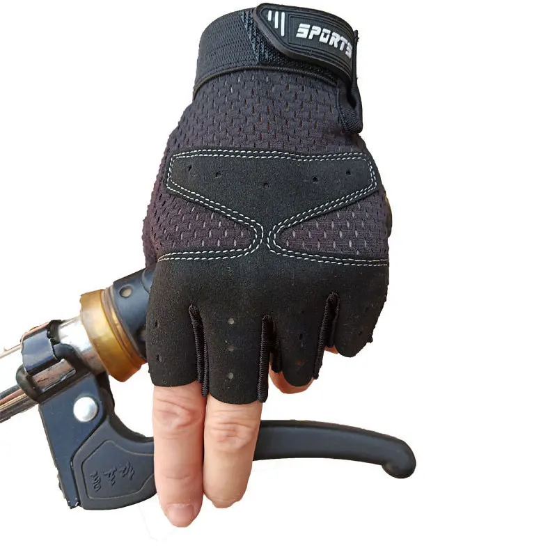 Летние детские перчатки с полупальцами для езды на велосипеде открытом воздухе