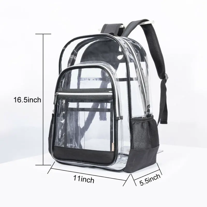 Дорожная сумка унисекс женская прозрачная пвх мульти-карманы безопасности