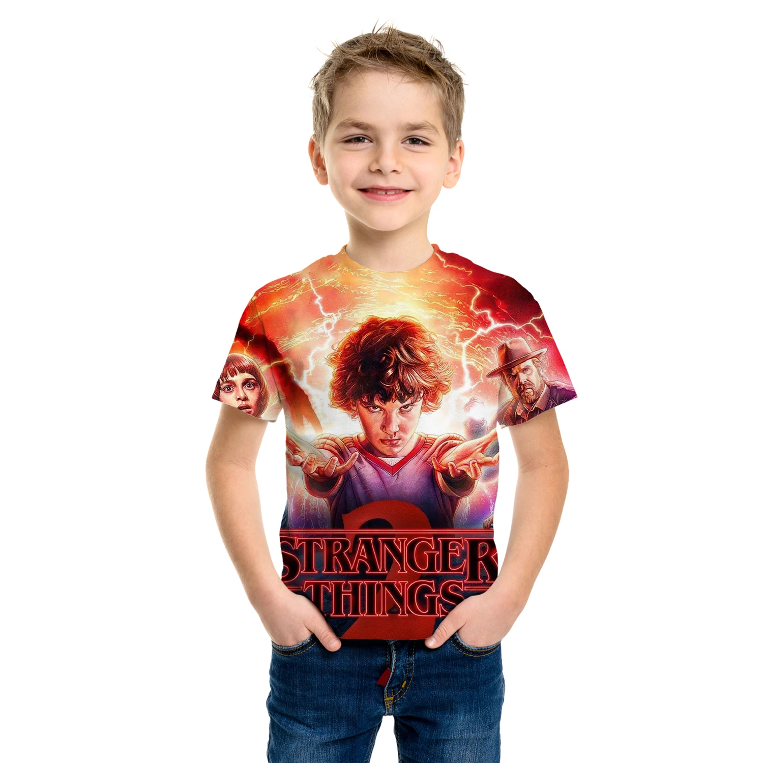 

Новинка лета 2021, Детская футболка с 3D персонажами ночного аниме, уличная одежда, толстовка, топ в стиле хип-хоп для маленьких девочек, модная ...