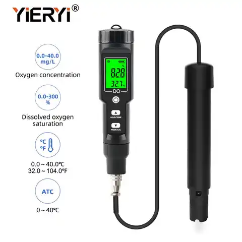 Цифровой Измеритель Растворенного Кислорода Yieryi DO9100, прибор для проверки аквариума в морской и пресной воде, для аквариума