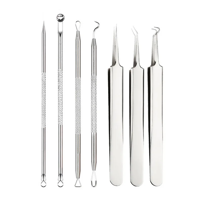 Нержавеющая сталь экстрактор для удаления угрей иглы точки акне очиститель