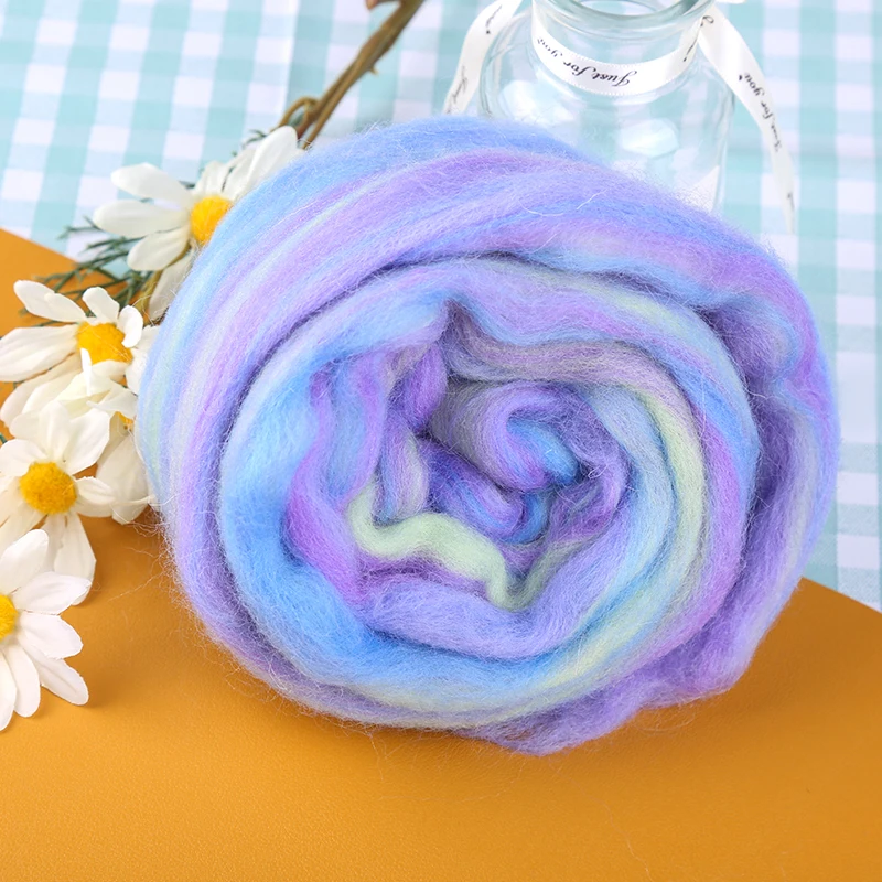 LMDZ шерсть валяние поставки меринос шерсти топы мягкая ровинг волокна для иглы и