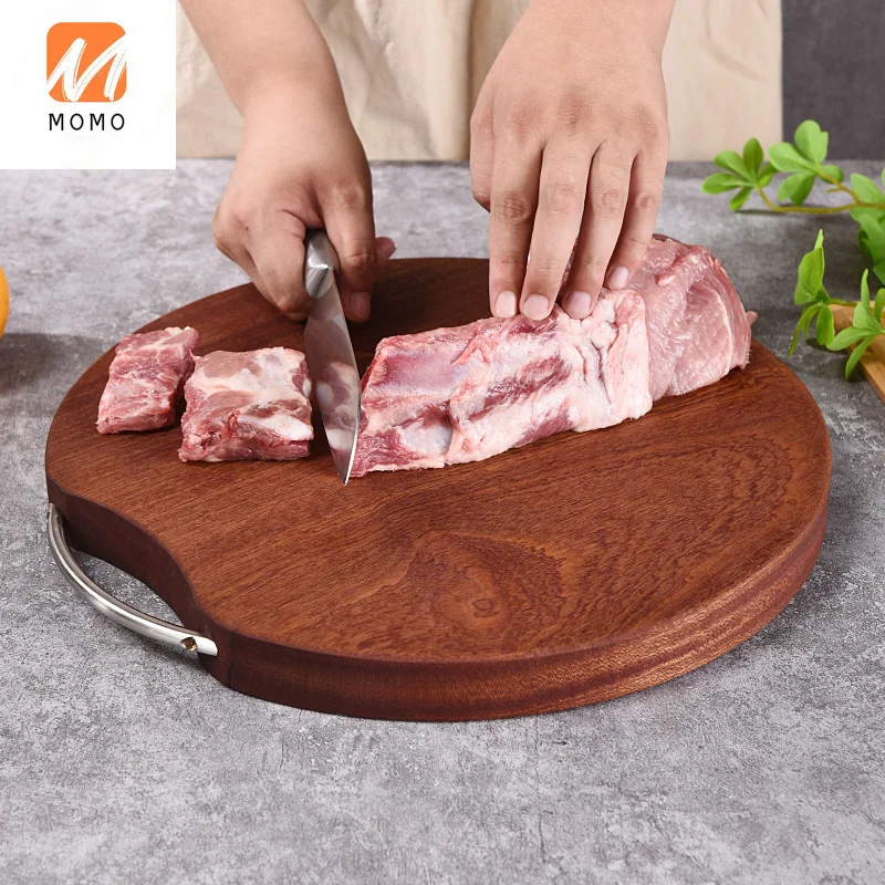 

Ebony Chopping Board Cutting Board Household Whole Cutting Board Panel Cutting Board Mildew-Proof Antibacterial Cutting Board