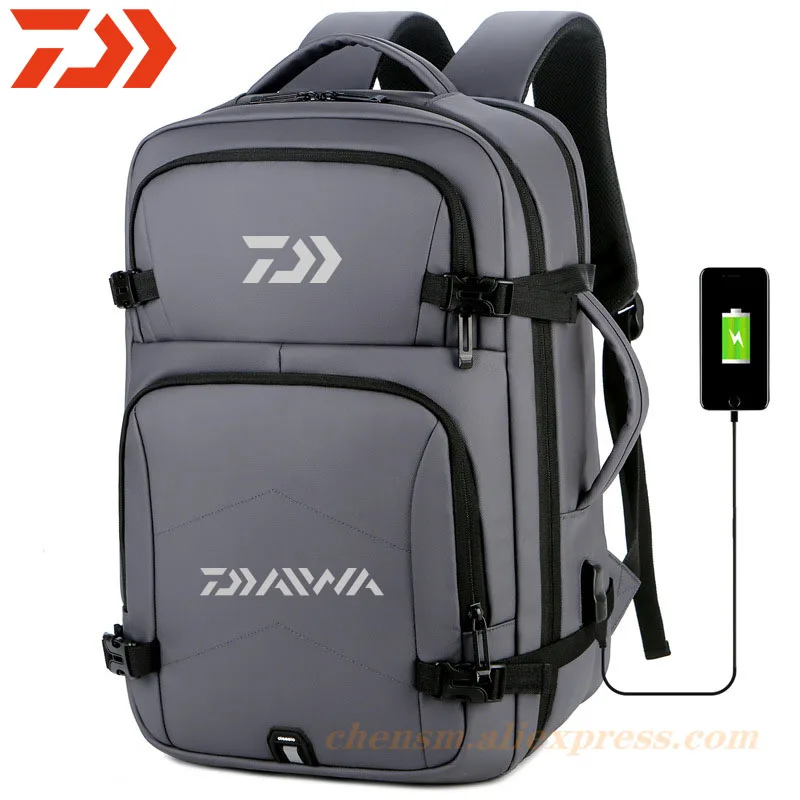 

Daiwa 2021 Multifunction 15.6 Inch Waterproof USB Men Backpack For Men Fishing Bag Male Outdoor Anti Theft Travel Backpack Pack