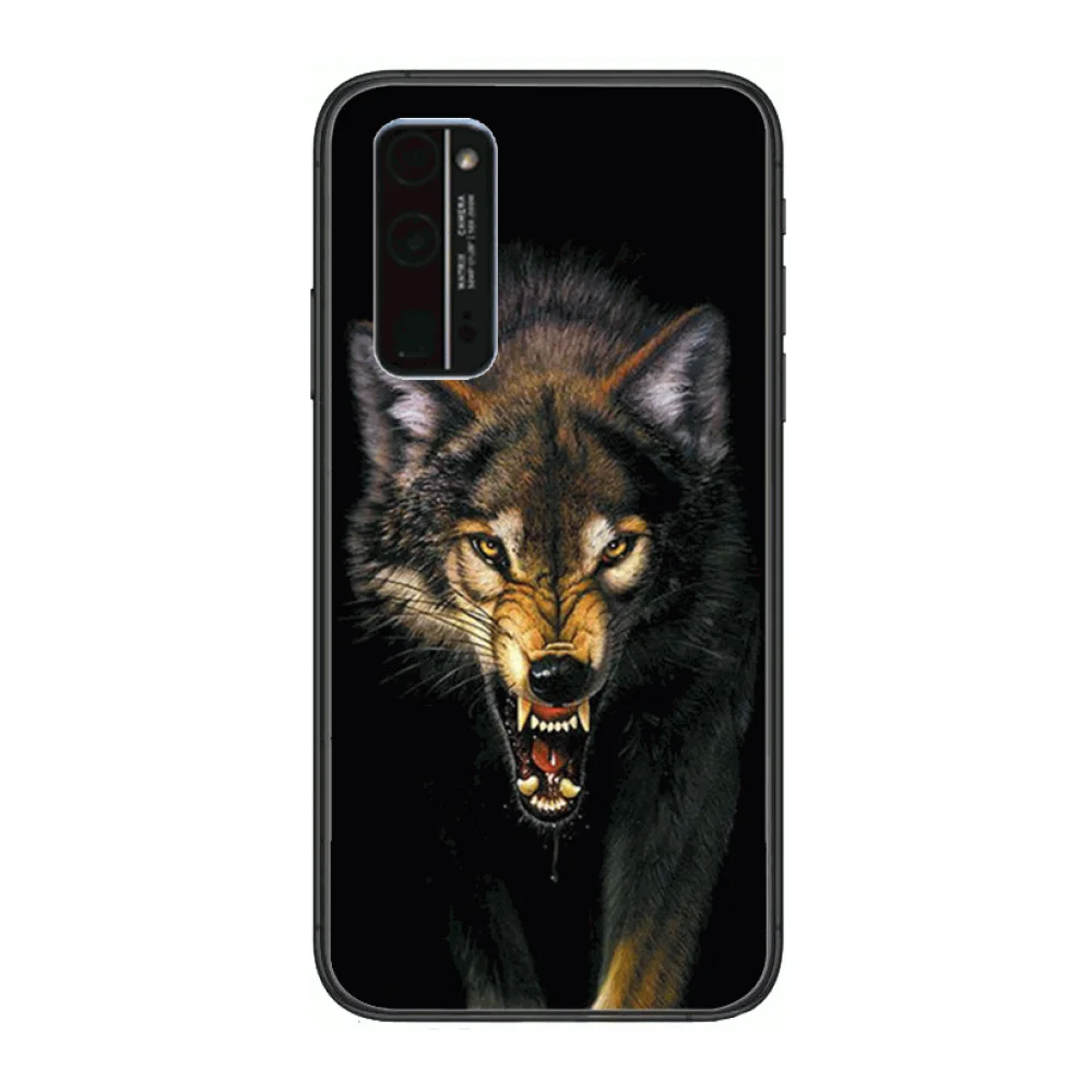 

High-end animal phone case animal world Phone Case Hull For Huawei Honor 8 9 10 20 30 A S Lite Pro 5g i Black Back Soft C