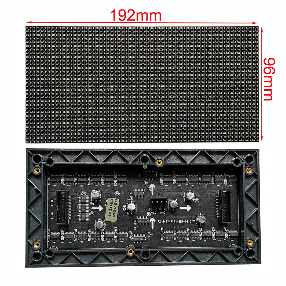 

Внутренняя HD полноцветная плата экрана дисплея P3 192X9 6 мм, интерфейс Hub75 размера светодиодный модуль СВЕТОДИОДНОЙ вывески от производителя Шэньчжэнь