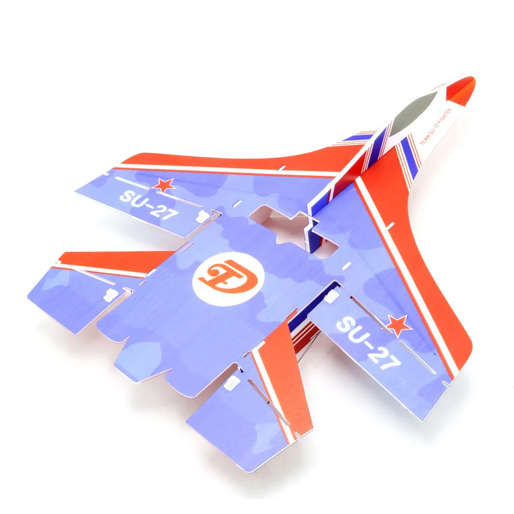 Rc фиксированная модель крыла Mini Su27 RC самолет с микрозоны MC6C передатчик с приемником и конструкцией частей для DIY RC самолета