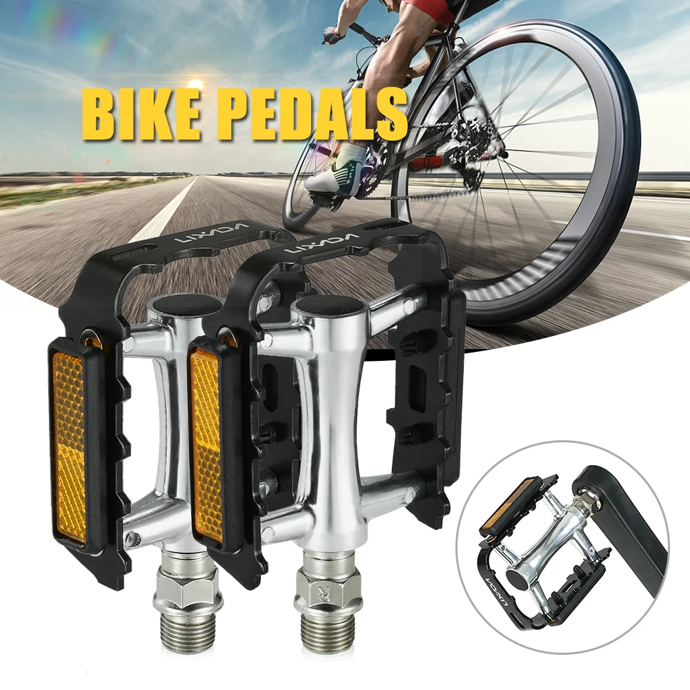 Lixada Anti-skid Bike Pedals Lightweight 9/16IN Bearing Road MTB Bicycle Aluminum alloy Steel Ball | Спорт и развлечения