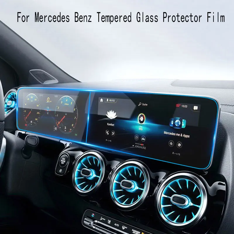 

For Mercedes Benz GLE GLS G S Glass W167 V167 GLE350/450 X167 G463 G500 W222 Car Navigation Screen Tempered Glass Protector Film