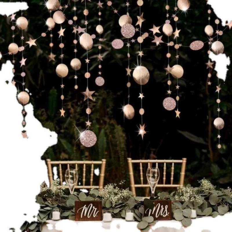 

Valentine's Day Birthday Event Decoration Store Opening Scene Layout Window Ceiling Hanging Ceiling Stars Christmas Ornament