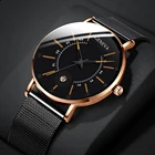 2020 Geneva, мужские наручные часы деловые часы, черные кварцевые часы из нержавеющей стали с сетчатым браслетом и календарем, мужские часы, мужские часы