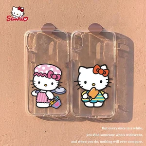 Sanrio Hello Kitty Cute Phone Case for iPhone12 12Pro 12Promax 11 Pro 11Promax Mini X XS MAX XR 7 8 Plus Cartoon Cover
