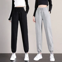 2021 hot spring autumn new cotton sweatpants womens summer korean version loose thin students feet trendy casual pants