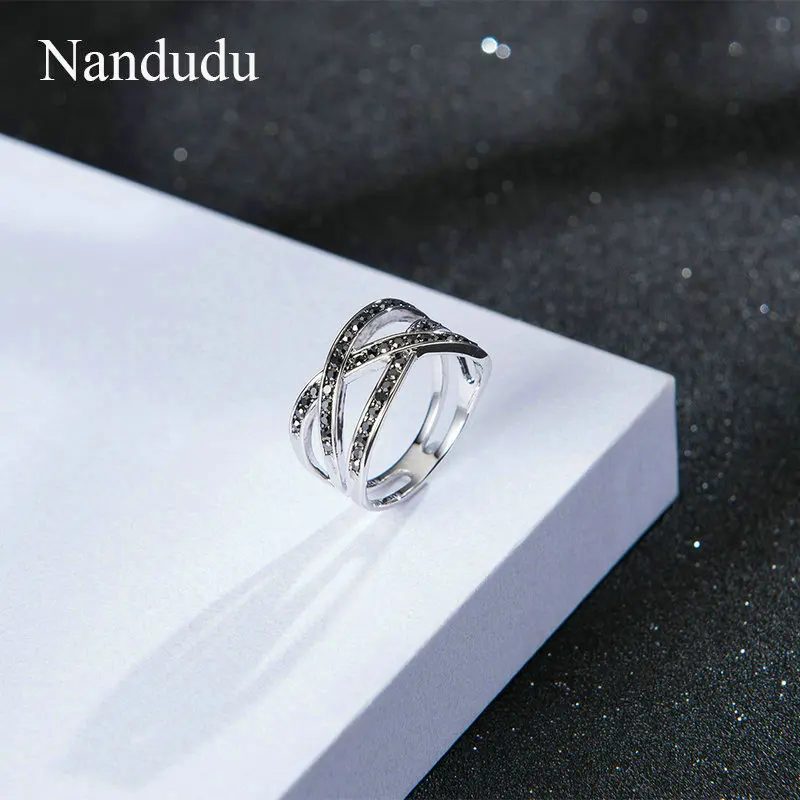 Nandudu, новинка, винтажные кольца для женщин, для свадебной вечеринки, элегантный марказит, кристалл, женское коктейльное кольцо, подарок, ретро аксессуары, R1031