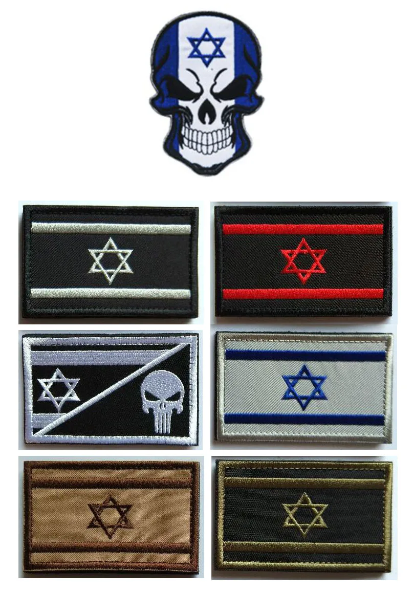 Вышивка флаг Израиля патч тактический армия полиция военная форма Morale Patches