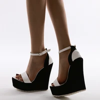 heels women 2021 summer open toe ankle strap platform wedges gladiator ladies shoes peep toe waterproof height increasing