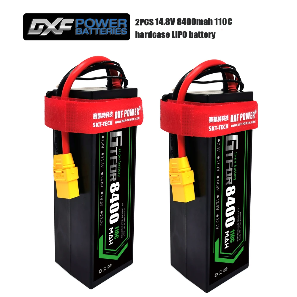 GTFDR lipo battery 2S 3S 4S 7 4 V 11 1 14 8 v 7000mAh 8400mAh 60C 120C 110C 220C hardcase для 1/8 1/10 автомобиля вертолета
